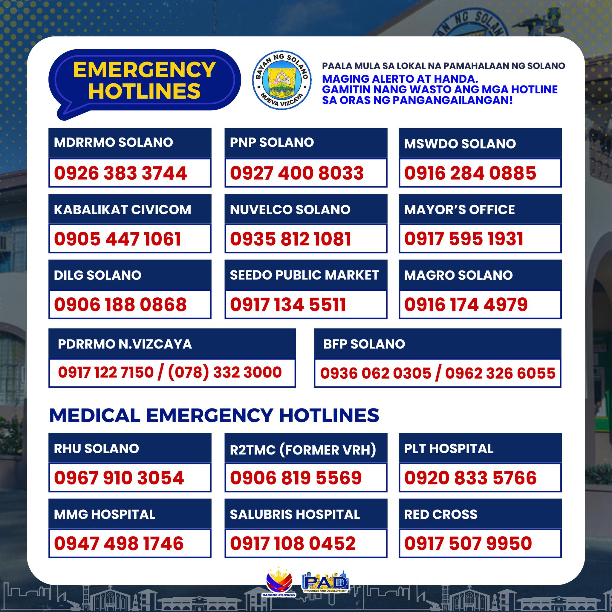 𝗘𝗠𝗘𝗥𝗚𝗘𝗡𝗖𝗬 𝗛𝗢𝗧𝗟𝗜𝗡𝗘𝗦